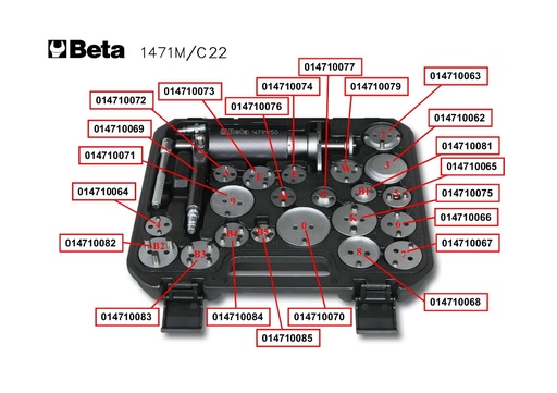 Beta | 1471PN/R8 | Handremadapter voor 1471PN | 014710068