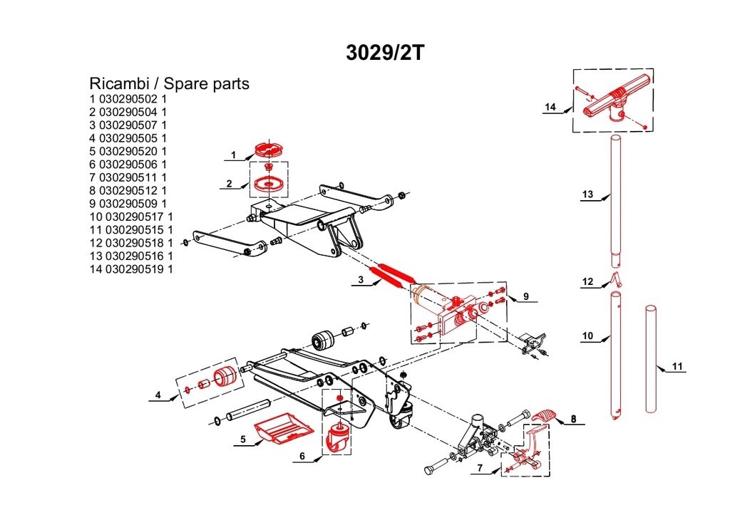 Opvulbak voor 3029/2T/R20