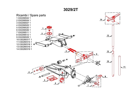Opvulbak voor 3029/2T/R20