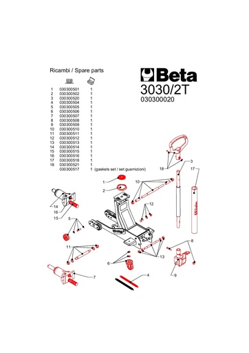Kleppen 3030 voor 3030 2T/R16