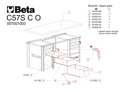Laden 140mm Orange voor C57S H90 O