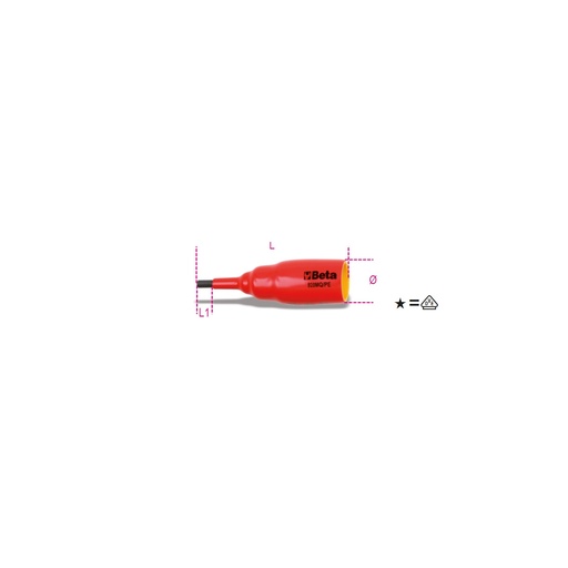 Beta | 920MQ/PE | Schroevendraaierdop 1/2", geïsoleerd
