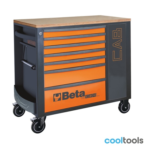 Beta | RSC24L-CAB | Verrijdbare werkbank met 7 laden en afsluitbare kast
