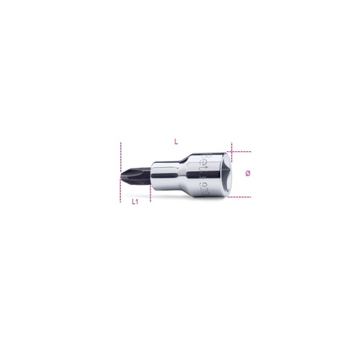 Beta | 920PH | Schroevendraaierdoppen voor Phillips kruiskopschroeven, 1/2"