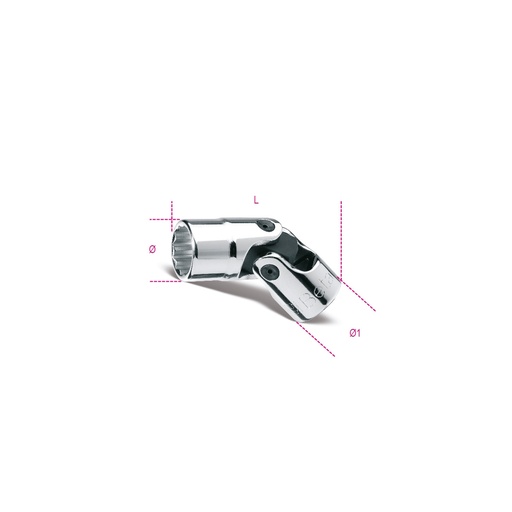Beta | 910B/SN | Dopsleutels twaalfkant 3/8" met cardangewricht