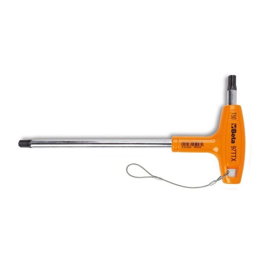 Beta | 97TTXHS | Haakse stiftsleutel voor Torx® schroeven met krachthandgreep, H-SAFE