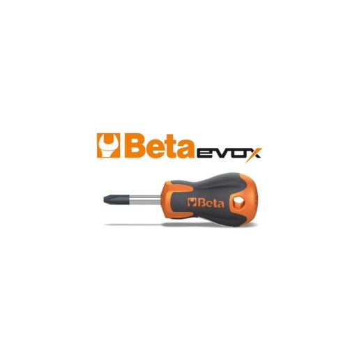 Beta | 1202EN/K | Evox schroevendraaiers voor Phillips kruiskopschroeven, extra kort, in blisterverpakking