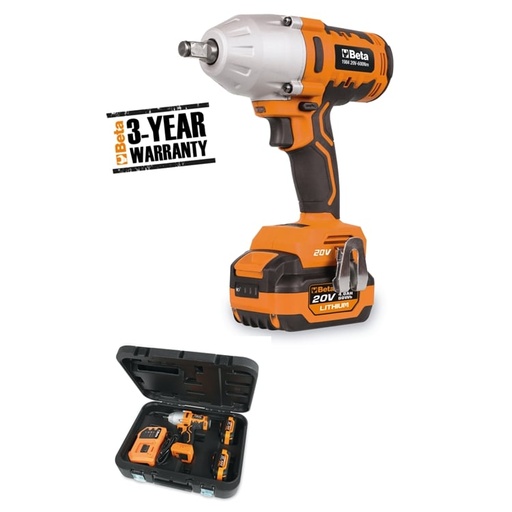 Beta | 1984/K600+720/C6 | Slagmoersleutel set 20V met slagdoppenset | 019840036