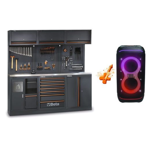 Beta | C45PRO | Werkplaatsinrichting AX met 157 universele gereedschappen + gratis JBL PartyBox Stage 320 | 2.0 AX/157UT | ZNLDEC032