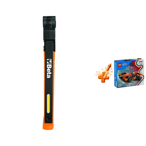 Beta | 1838SLIM | Oplaadbare LED-inspectielamp met 3 lichtbronnen + gratis LEGO McLaren-raceauto | ZNLDEC037