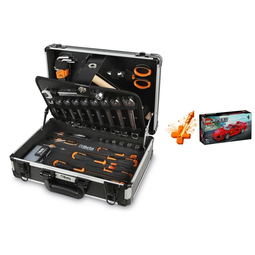 Beta | BW 2052LE-82 | Compacte gereedschapskoffer met 82 gereedschappen + gratis LEGO Ferrari F40 | ZNLDEC046