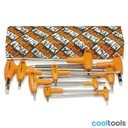 Beta 96TAS/S | Set gebogen inbussleutels met handgreep handgreep verchroomd - 000960683