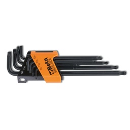 Beta | 97BTXL/SC8 | 8-delig set haakse stiftsleutels, met Torx profiel en kogelkop. Lange uitvoering | 000970364