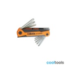 Beta 97TX/BG8 | 8-delige uitklapbare stiftsleutels met Torx® profiel - 000970368