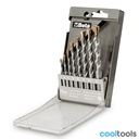Beta 417/SP | Set steenboren, korte uitvoering vervaardigd uit gefreesd staal met hardmetalen snijplaten (art. 417) in kistje - 004170100