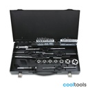 Beta 447/C37 | Assortiment van HSS tappen en snijplaten, metrische draad, met toebehoren in metalen kist - 004470055