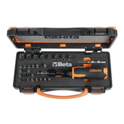 Beta | 584/C31 | Assortiment van 1 momentschroevendraaier, 8 hi-torque zeskantmoersleutels, 20 bits en 2 accessoires