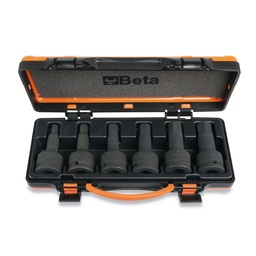 Beta | 728ME/C6 | Doppenset slagdoppen voor inbusschroeven, 3/4", 6-delig, in metalen kist | 007280906