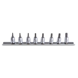 Beta | 900TX/SB | Doppenset voor Torx-schroeven, 1/4", verchroomd | 009000730