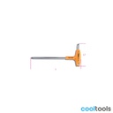 Beta 900T/44 | 1/4" gebogen wringstaaf, met kracht handgreep Verchroomd - 009000860"