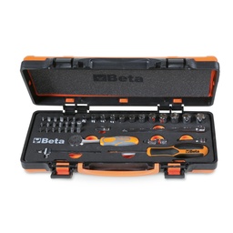 Beta | 900/C12MZ | Doppendoos met 12 zeskant dopsleutels, 20 bits en 7 toebehoren, foam inleg | 009000983