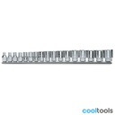 Beta 910B/SB | Dopsleutelset met vierkantaandrijving  female 3/8"  polygonale bek, verchroomd - 009100130