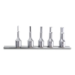 Beta | 910ME/SB | Schroevendraaierdoppen inbus 3/8", verchroomd | 009100515