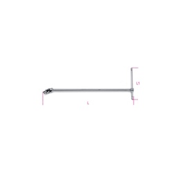 Beta | 910/40 | T-sleutel met cardangewricht 3/8" | 009100850