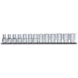 Beta | 920A/SB13 | Dopsleutelset zeskant 1/2", 13-delig, verchroomd | 009200040