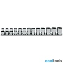 Beta 920B/SB13 | Set steeksleutels met vierkantaandrijving female 1/2" polygonale bek, verchroomd