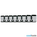 Beta 920B/SB8 | Dopsleutelset met vierkantaandrijving  female 1/2"  polygonale bek, verchroomd - 009200142