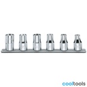 Beta 920FTX/SB | Dopsleutelset voor Torx®-profielschroeven met 1/2" aandrijfvierkant  verchroomd - 009200390
