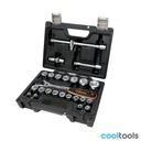 Beta BW 923E/C25 | Assortiment van 20 zeskant dopsleutels en 5 toebehoren, in kunststof koffer. - 009236125