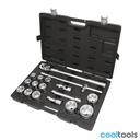 Beta BW 928E/C17 | Assortiment van 12 zeskant dopsleutels en 5 toebehoren, in kunststof koffer. - 009286017