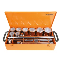 Beta | 929/C8 | Doppendoos met 8 zeskant dopsleutels en 5 toebehoren | 009290925
