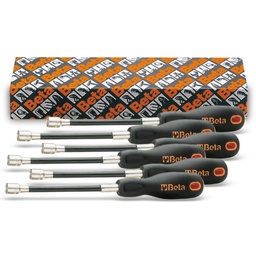 Beta | 943FL/S | Set flexibele dopsleutels (zeskant) met handgreep | 009430320