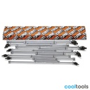 Beta 953TX/S | T-sleutelset met scharniernippel  voor Torx® inbusschroeven verchroomd - 009530060