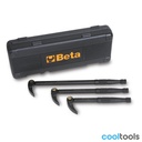 Beta 966/C3 | 3-delig set breekijzers, met kantelbare gebogen platte kop - 009660103