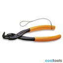 Beta 1034HS | Borgveertangen, inwendig 90°gebogen punten PVC handgreep H-SAFE - 010344017