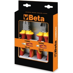 Beta | 1169MQ/D2 | Tangenset 2-delig: combinatietang en zijkniptang, 1000V geïsoleerd | 011690152