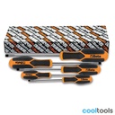 Beta 1224/S5 | Set van 5 Morphos-schroevendraaiers voor sleufschroeven zonder kop - 012240205