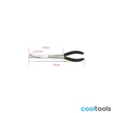 Beta 1474DL | Bougiekap tang, lange bekken, dubbele PVC handgreep - 014740015