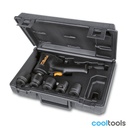 Beta 1927XM/K5 | Assortiment van een compacte slagmoersleutel en vijf slagdopsleutels. In kunststof koffer - 019270129