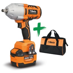 Beta | 1984/K1200 BORSA | Slagmoersleutel set 20V, 1200 Nm + gereedschapstas