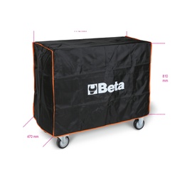 Beta | 2400-COVER/RSC24AXL | Nylon hoes voor gereedschapwagens C24SA-XL, C24SL en C24SL-CAB | 024000930