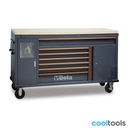 Beta C45PRO 2.0 MWS/W | Verrijdbare werkbank met 7 laden en ingebouwde afvalbak - 045000191