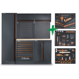 Beta | C45PRO | Werkplaatscombinatie B7W met 196 universele gereedschappen | 2.0 B7W/196UT | 045009156