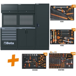 Beta | RSC50 | Werkplaatscombinatie met 224-delige gereedschapsset | RSC50 2.0 D/224UT | 050001090