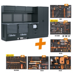 Beta | RSC50 | Werkplaatscombinatie met 411-delige gereedschapsset | RSC50 2.0 F/411UT | 050001095