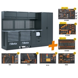 Beta | RSC50 | Werkplaatscombinatie met 445-delige gereedschapsset | RSC50 2.0 F/445UT | 050001096